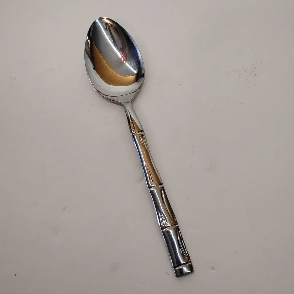 Reed‎ & Barton REGAL BAMBOO Stainless Rebacraft Glossy Silverware Flatware Spoon